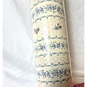 EISENHART Vtg Wallcovering Prepasted Wallpaper FLORAL 1 Double Roll 56.2‎ Sq Ft.